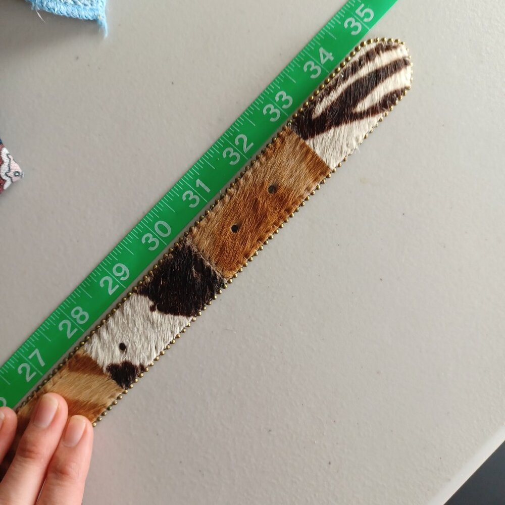 S O L D * I NWT Vintage Calf Hair Belt, S/M, 28” – 32” - Picture 9 of 9